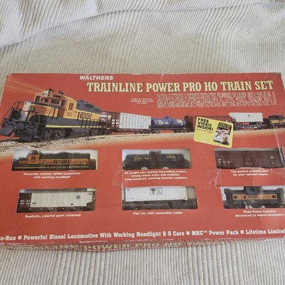 Walthers Trainline Power Pro HO Train Set Bachmann EZ Track 931-87 BNSF READ!