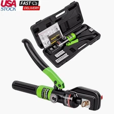 10 Tons Hydraulic Crimping Tool Railing Wire Battery Cable Lug Terminal Crimper