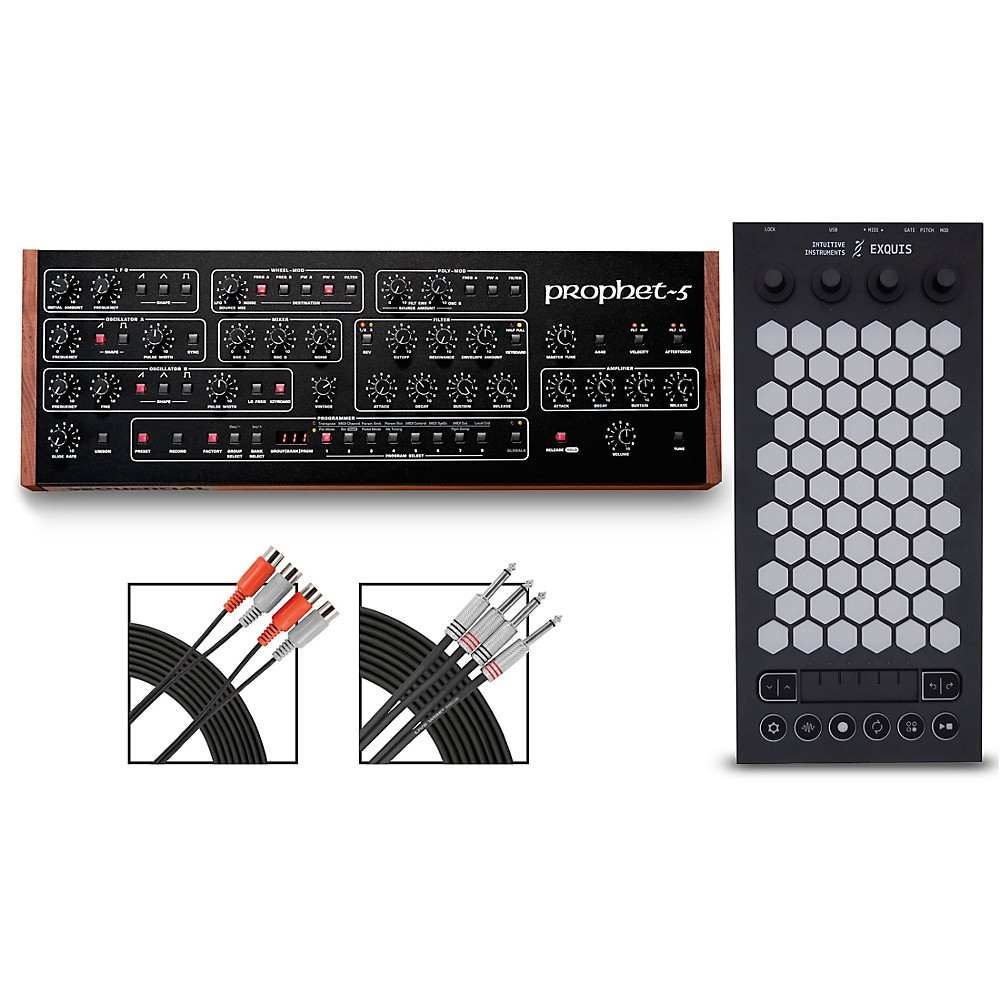 Последовательный набор Prophet-5 для настольных компьютеров и Exquis MPE Bundle