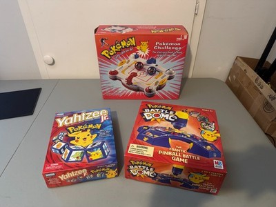Vintage Pokemon Toy Challenge 1998 Tiger Electronics, Battle Dome, Yahtzee Jr.