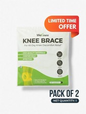 Pack of 2 Wellnee Knee Brace Silicone Padding -Compression SleeveJoint Support
