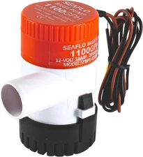 01 Series 1100 GPH Bilge Pump – 12V, 1-1/8" Outlet, Marine Submersible P