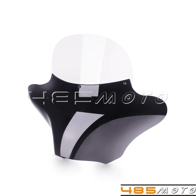 Parabrisas delantero Batwing con soporte para Kawasaki Vulcan VN750 VN800 VN900 VN1500 Foto 3 de 4