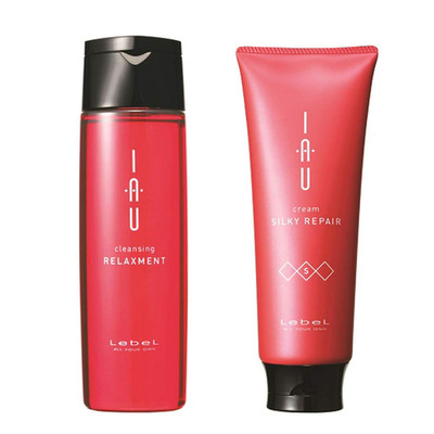 IAU Cleansing Relaxment Hair Shampoo 200Ml &  IAU Silky Repair Hair Treatment 20