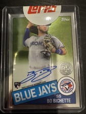 2020 Topps Chrome - 1985 Topps Autographs Bo Bichette (RC) Auto #16/50 #428