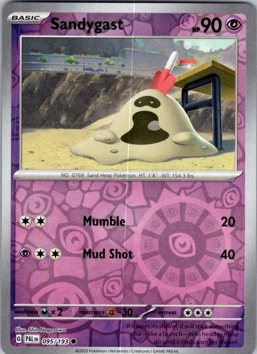 Pokemon | PAL | Sandygast - | 095/193 | NM Reverse Holo