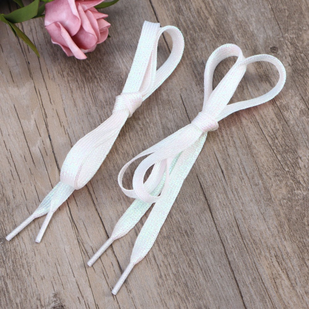 APL Lacci piatti glitter lacci scarpe donna sneakers lacci paillettes