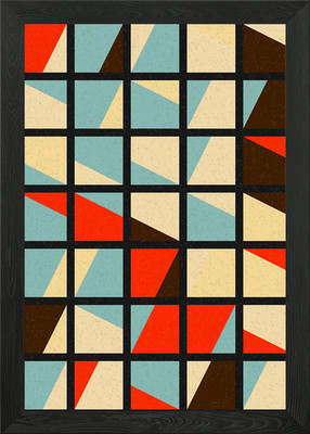 Geometrisches Muster gerahmtes Wandbild Poster Leinwanddruck Bild