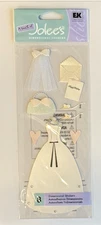 Jolee's Boutique Bride  Scrapbooking Sticker Veil Invitation Shoes Gown