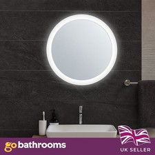 800 Round LED Bathroom Wall Mirror & Infrared Sensor Modern Illuminated Mirror