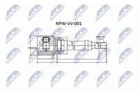 NTY NPW-VV-001 Gelenksatz, Antriebswelle Vorne Rechts FüR Volvo