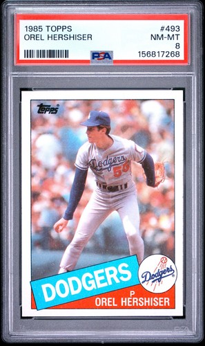 1985 Topps Orel Hershiser #493 card