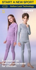 Kids Boy Girl Compression Skiing Underwear Set Fitness Gym Yoga Exercise Suit