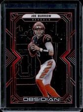 2022 Panini Obsidian Joe Burrow Electric Etch Red #/10 Bengals