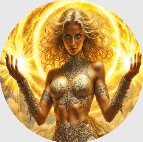 1 OZ .999 SILVER HAYLEYBUG MINT SOLIS EMPRESS COLORIZED ART ROUND HOT GIRL GOLD