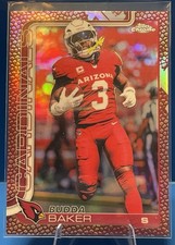 Topps 2025 Chrome Budda Baker Arizona Cardinals #8 Base Set Football Card