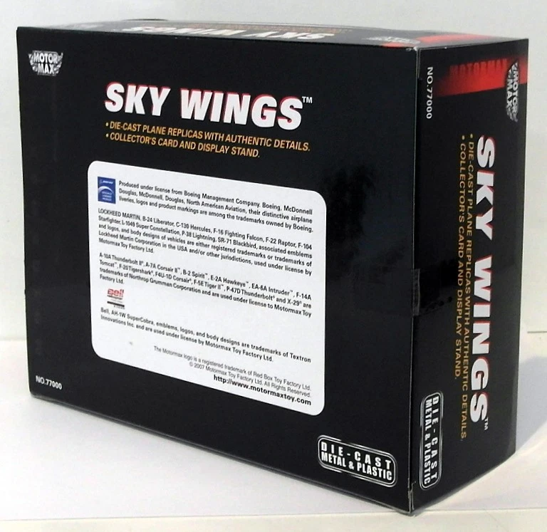 Motormax Skywings 1/100 Scale 77026 - B-24 Liberator With Display Stand - Image 2 of 3