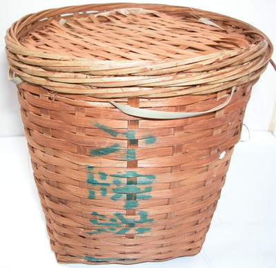 2013 Three Cranes liu bao 1kg tea brick basket batch recipe 3007 weight loss