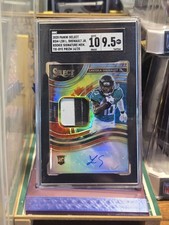 2020 Panini Select /25 Laviska Shenault Jr Tie-Dye Rookie Patch Auto #RSM-LSM