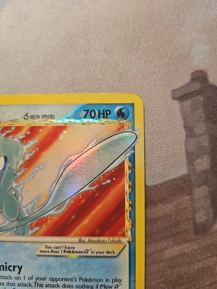 Pokemon Mew Gold Star EX Dragon Frontiers Ultra Rare Holo 101/101 2006 Vintage - Image 4 of 4