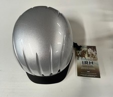 International Riding Helmets IRH EQUI-LITE RIDING HELMET SZ M Silver NEW
