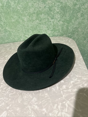 AWESOME VINTAGE LIONS HAT BROWN COWBOY HAT 6 7/8 VERY NICE