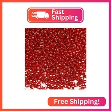 Bala Fillic Red Sliver Lined Color Size 3mm Seed Beads About 3600pcs/100Grams in