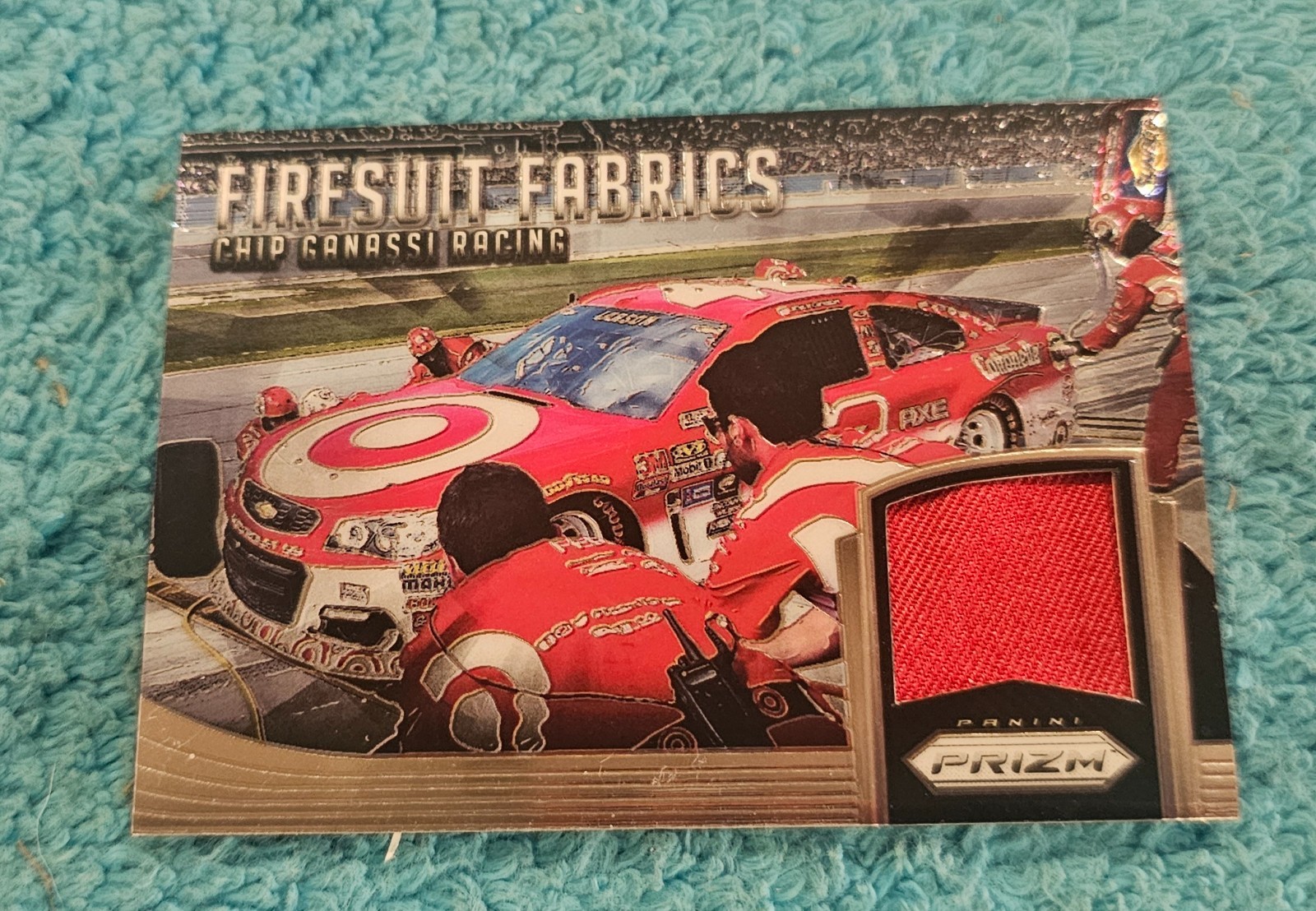 2016 Panini Prizm Firesuit Fabrics Kyle Larson Race Used 081/249 #FFT-KL
