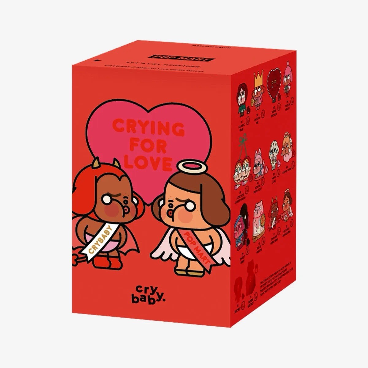 ストラップ CRYBABY Crying For Love Kiss Kiss-Angel Pop Mart Crybaby Crying For Love Seres Kiss Kiss- Angel Vers