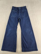 Vintage US Navy Seafarer Dungarees Bell Bottom Sailor Jeans 26" Waist  