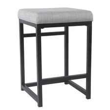 Home Decor | Modern 24-Inch Counter Stool | Backless Metal Frame Bar Stools C...