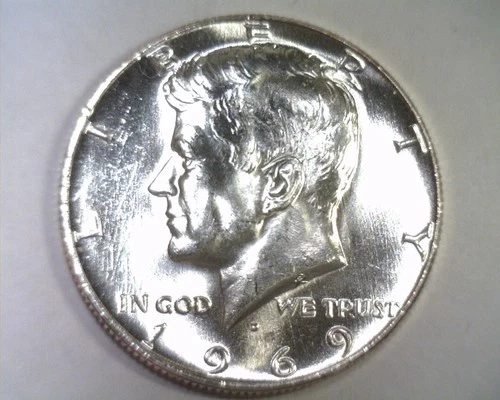 1969-D KENNEDY HALF DOLLAR NICE UNCIRCULATED NICE UNC. ORIGINAL COIN FAST SHIP