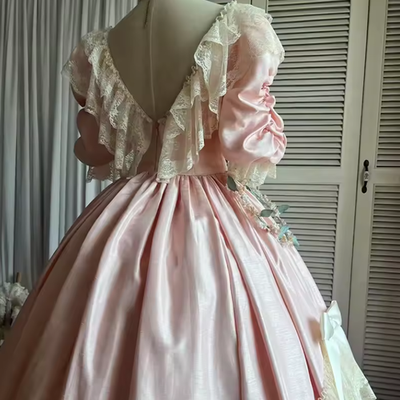 pink taffeta wedding dress Victoria Light Pink Satin Wedding Dresses Off the Shoulder A line Bridal  Gowns