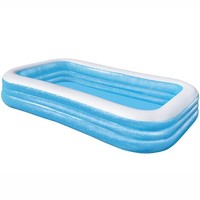 Bestway Inflatable Paddling Pool 10ft Blue Garden Summer Family Fun Swimming