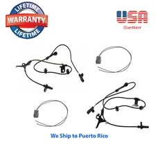 2 ABS Wheel Speed Sensor Front L & R & 2 Connector Fit Toyota Prius C 12-18 1.5L