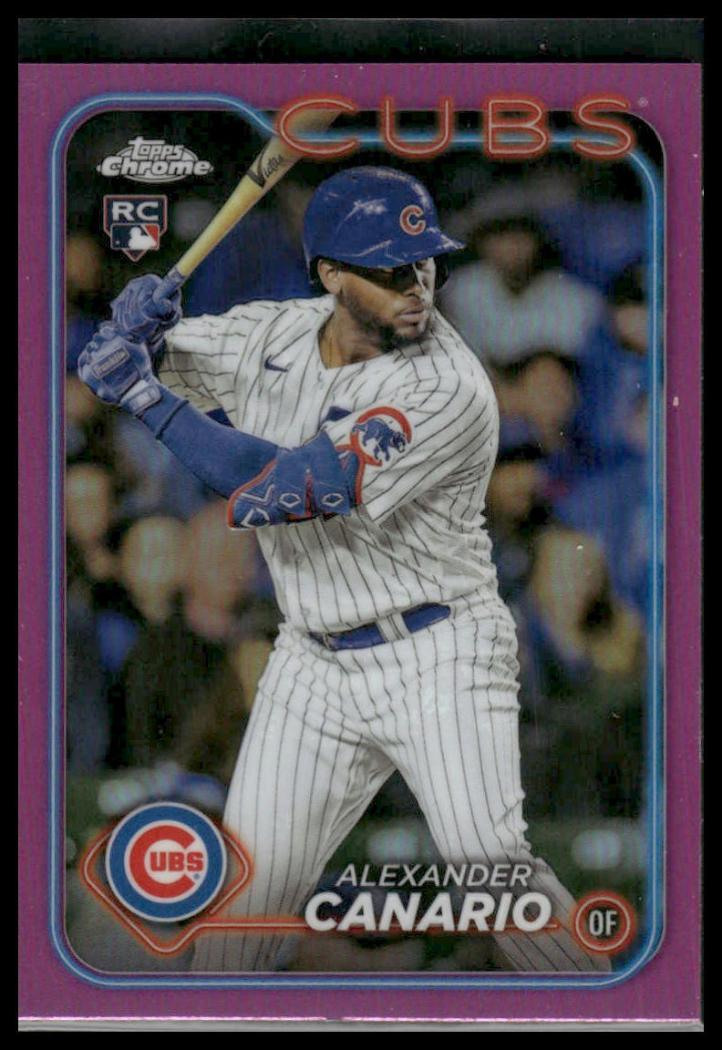 2024 Topps Chrome #174 Alexander Canario Pink Refractor RC