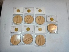 Back to Class Lot 7 Accents Wood Grain Round 24 Pieces/Package Bulletin Board 3"