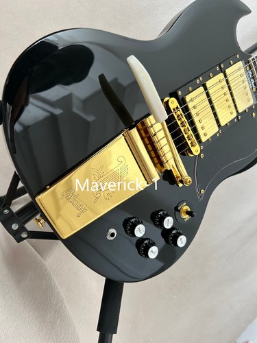 Custom SG Electric Guitar Gold Hardware Rosewood Fretboard Black ABR-1 Bridge - Picture 6 of 9