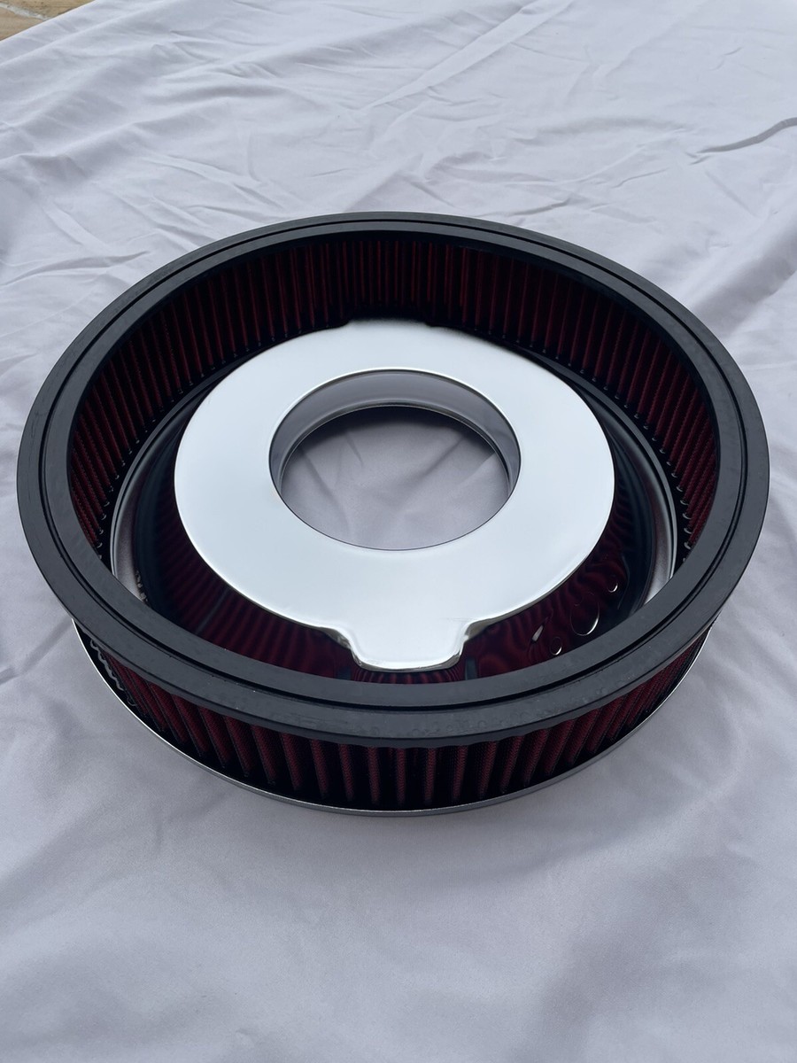 390 Ford Chrome Air Cleaner Washable Red PERFORMANCE filter 14x3
