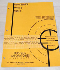 1960s Huggins Laborites Inc - Traveling Wave Tubes - Wave amplifiers + more