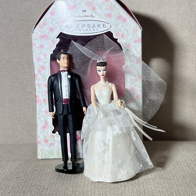 1997 Hallmark Keepsake Ornament BARBIE and KEN Wedding Day Wedding Day  Barbie