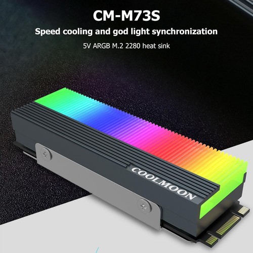5Pcs CM-M2A M.2 SSD Heatsink Cooler 2280 ARGB Solid State Disk Radiator UK - Bild 3 von 8