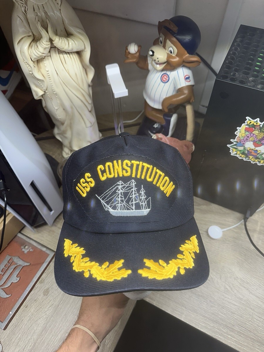 USS Constitution Snapback Hat Old Ironsides Vintage New Era Made
