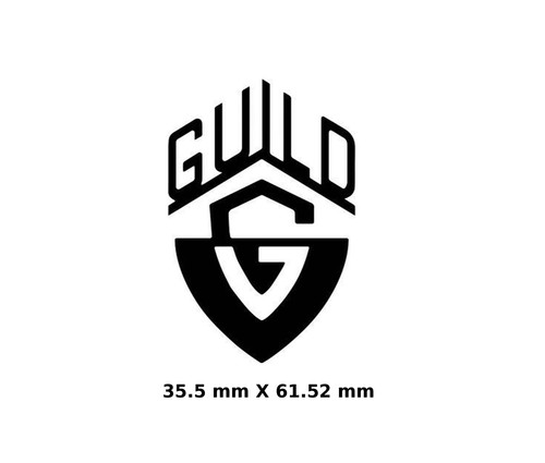 Gilde Gitarre Aufkleber 3D Metall Kopfplatte Restauration Sticker Logo M64 - Bild 3 von 15