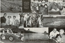 Don O'Reilly Racing Photo collage Clark Gable Tony Bettenhausen 1951 centerfold 