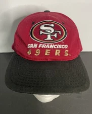 Vintage KMG San Francisco 49ers NFL Red Snapback Hat Classic Team Collection NFC