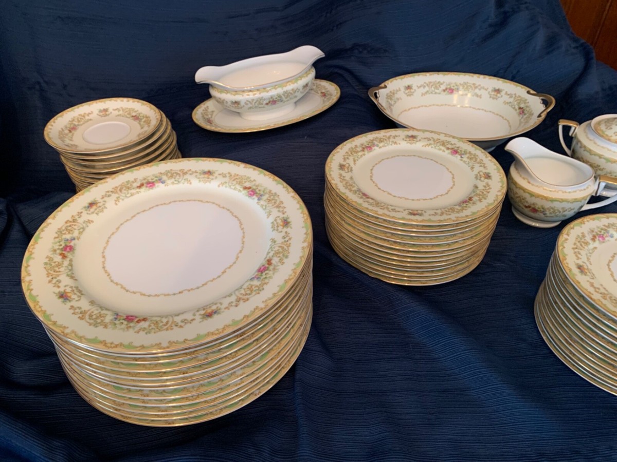 VINTAGE NORITAKE M JAPAN 79 PIECE SET 1930 PRE WAR Bone