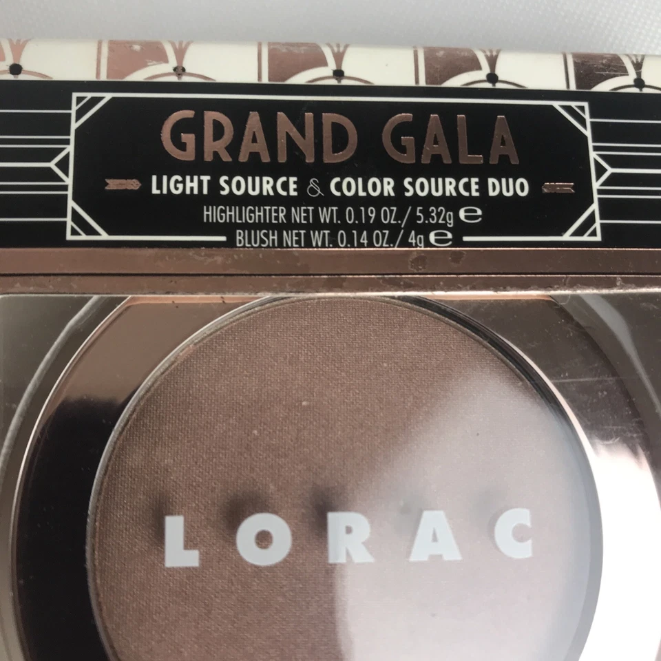 LORAC Grand Gala Duo Fuente de Luz y Fuente de Color Construible Rubor Rosa Nuevo/Sellado Foto 3 de 4