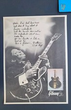 B.B. King Gibson Guitars Promo Print Advertisement 1973