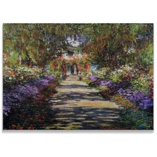 Pathway in Monet's Garden at Giverny, 1901 Canvas Prints Wrapped Gallery Wall...